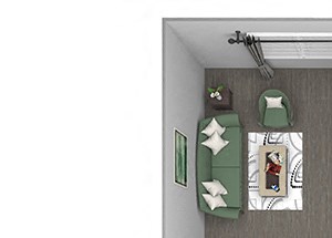 Hills of Valencia Apartments - A2 - 1 bedroom and 1 bath - 3D Hills of Valencia Apartments - A2 - 1 bedroom and 1 bath - 3D